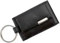 Alassio Mini porte-monnaie avec ornement métallique, noir