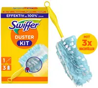 Swiffer Kit d'essai plumeau-magnétique, 1 manche +3 plumeaux