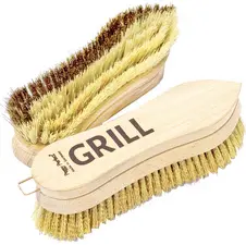Peggy Perfect Brosse métallique "GRILL", bois naturel