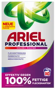 ARIEL PROFESSIONAL Lessive en poudre Color+, 140 lavages