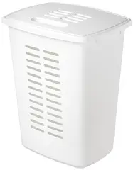 orthex Panier à linge avec couvercle, 60 litres, blanc