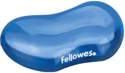 Fellowes Repose-poignet pour souris Crystal Gel, bleu