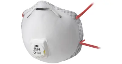 3M masque de protection respiration 8833 - classique,