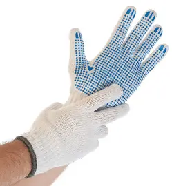 HYGOSTAR Gant à mailles épaisses STRUCTA I, M, blanc