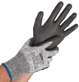 HYGOSTAR Gant anti-coupures CUT SAFE, S, gris/noir