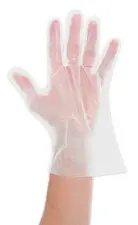 NATURE Star Gants bio "GREEN", en PLA, L, transparent