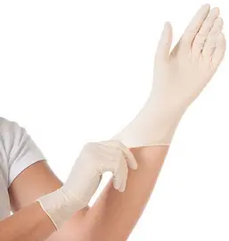 HYGOSTAR Gants en latex "GRIP", M, blanc