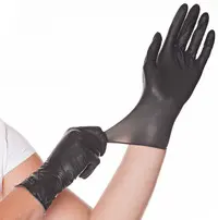HYGOSTAR Gants latex "DIABLO", L, noir