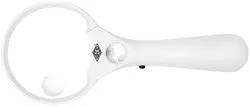 WEDO Loupe PROFI avec poignée et lumière LED, rond, blanc