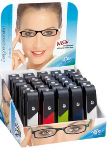 WEDO Lunettes de lecture avec branches à ressort, présentoir