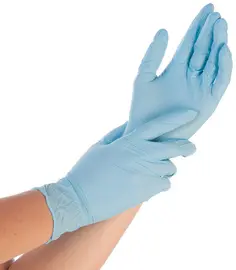 HYGOSTAR Gant nitrile EXTRA SAFE, L, sans poudre, bleu
