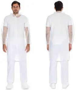 HYGONORM Blouse visiteur Light avec boutons pression, bleu
