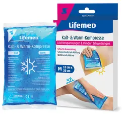 Lifemed Compresse chaud/froid, 200 x 120 mm, bleu