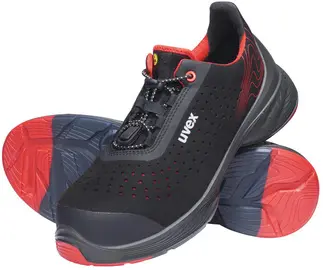uvex Chaussure basse de sécurité 1 G2 S1P, pointure 47, noir