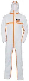 uvex Combinaison de protection jetable 4B, M, blanc/orange