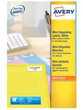 AVERY Mini étiquette d'adresse laser, 22 x 12,7 mm, blanc