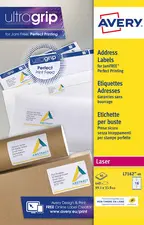 AVERY Etiquette d'adresse, 63,5 x 33,9 mm, blanc