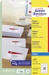 AVERY Zweckform Etiquette d'adresse, transp., 63,5 x 29,6 mm