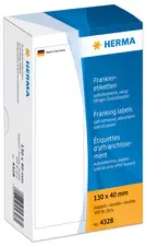HERMA Etiquettes à affranchir, 163 x 44 mm, simple, blanc