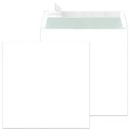 MAILmedia enveloppes "Zack & Klapp", 220x220 mm, blanc