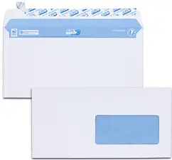GPV Enveloppes, C5, 162 x 229 mm, avec fenêtre, blanc