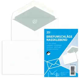 MAILmedia enveloppes Offset, B6, sans fenêtre, gommé, blanc