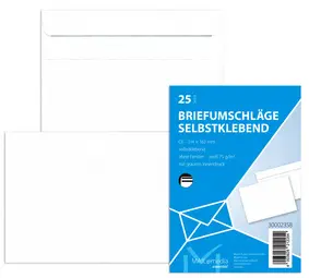MAILmedia enveloppe offset, C6, sans fenêtre, blanc