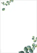 sigel Papier design "Eucalyptus", A4, 90 mm g/m2