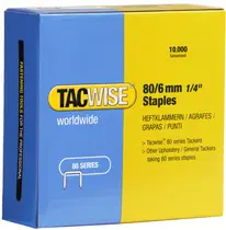 TACWISE Agrafes 80/14 mm galvanisées, 10.000 pièces