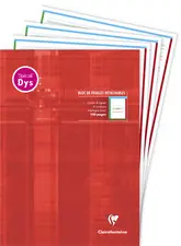 Clairefontaine Bloc de feuilles DYS, A4, 100 pages
