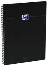 Oxford Cahier reliure souple Smart, A4, Seyès, noir