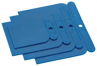WESTEX Jeu de spatules japonaises, plastique, 4 pièces