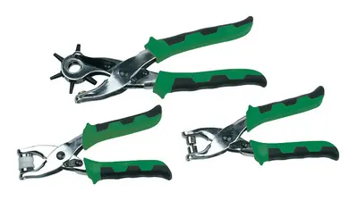 BRÜDER MANNESMANN Kit de pince à oeillet et perçage rotatif