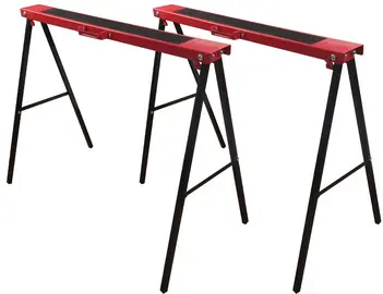 BRÜDER MANNESMANN Kit de tréteaux pliants, 2 pièces