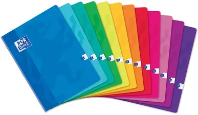 Oxford Cahier piqûre, 240 x 320 mm, quadrillé 5x5 avec marge