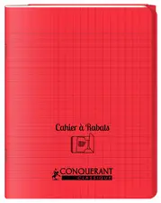 CONQUERANT CLASSIQUE Cahier à rabat 240 x 320 mm, rouge