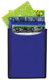 HERMA Boîte scolaire "Flexi", bleu foncé translucide