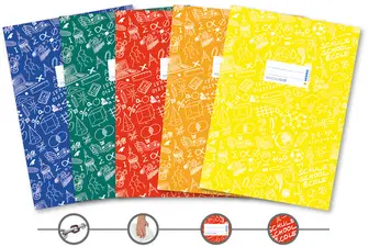 HERMA Protège-cahier Schoolydoo, A5, en PP, set de 5