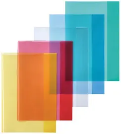 herlitz Protège-cahier format A4, en PP, jaune transparent