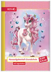 ROTH Hausaufgabenheft Klipp & Klar "Einhorn Beauty