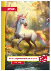 ROTH Hausaufgabenheft Klipp & Klar "Einhorntraum