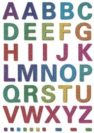HERMA lettres alphabétiques MAGIC A-Z, glittery
