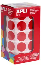 APLI Kids Gommette de couleur en rouleau, rouge