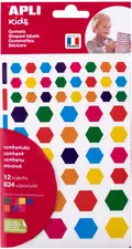 APLI kids Gommettes "Hexagone", en sachet