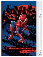 ROTH Hausaufgabenheft für clevere Faule "Marvel Spiderman