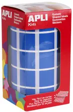 APLI Kids Gommette de couleur "carré", en rouleau, bleu