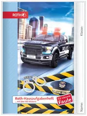 ROTH Hausaufgabenheft Kids für clevere Faule "Polizei 911