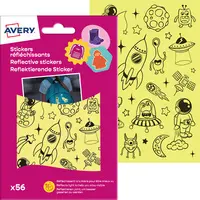 AVERY Sticker réfléchissant "Space", argent