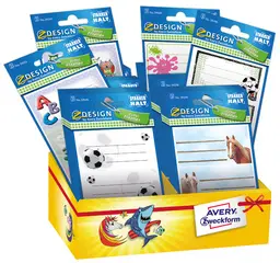 AVERY Zweckform ZDesign Assortiment étiquettes enfant SCHOOL