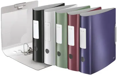 LEITZ Classeur Active Style, 180 degrés, 80 mm, satin noir